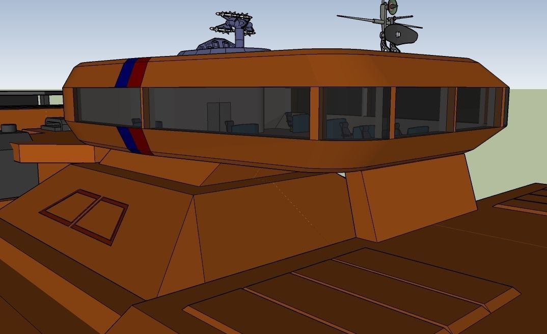 Destroyer DUKE - Emperor class Free 3D model_5