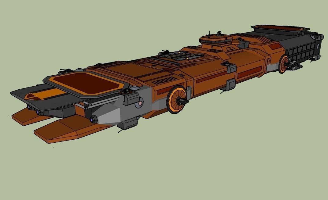 Destroyer DUKE - Emperor class Free 3D model_1