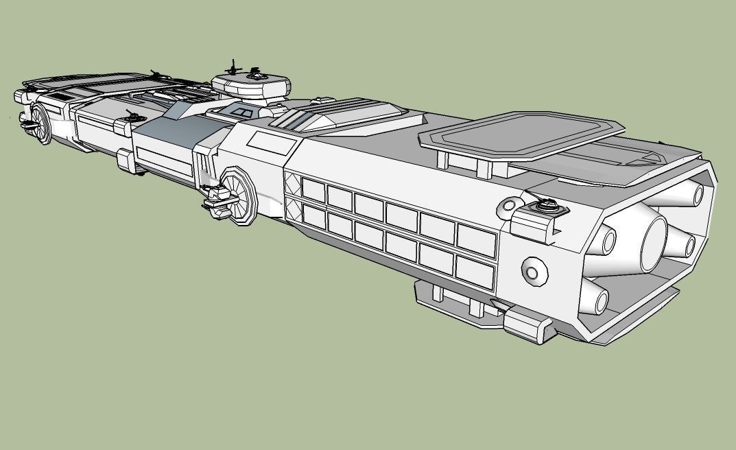 Destroyer DUKE - Emperor class Free 3D model_4