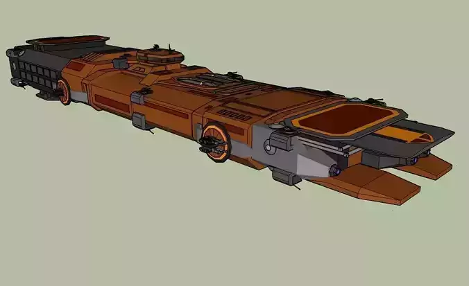 Destroyer DUKE - Emperor class Free 3D model