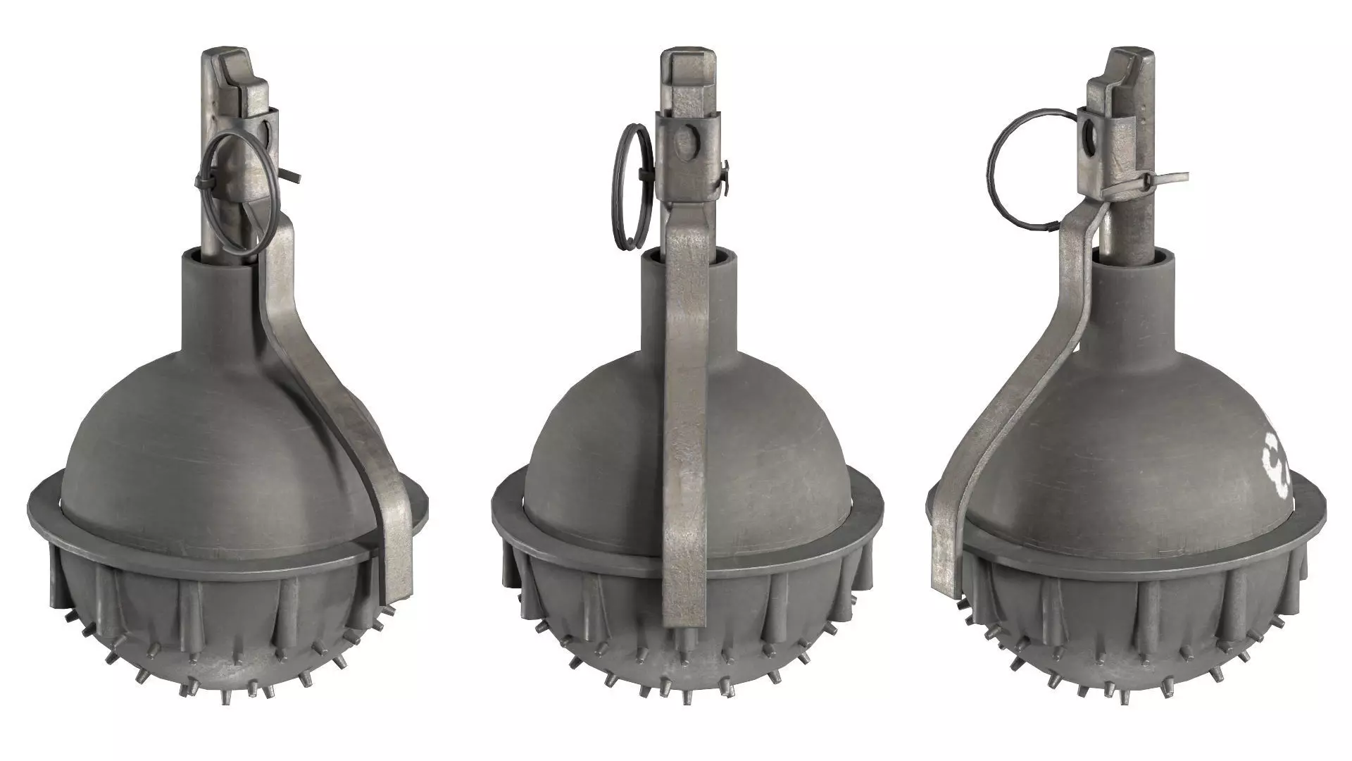 MILITARY Game Ready Zarya Stun Greanade Low-poly 3D model_0