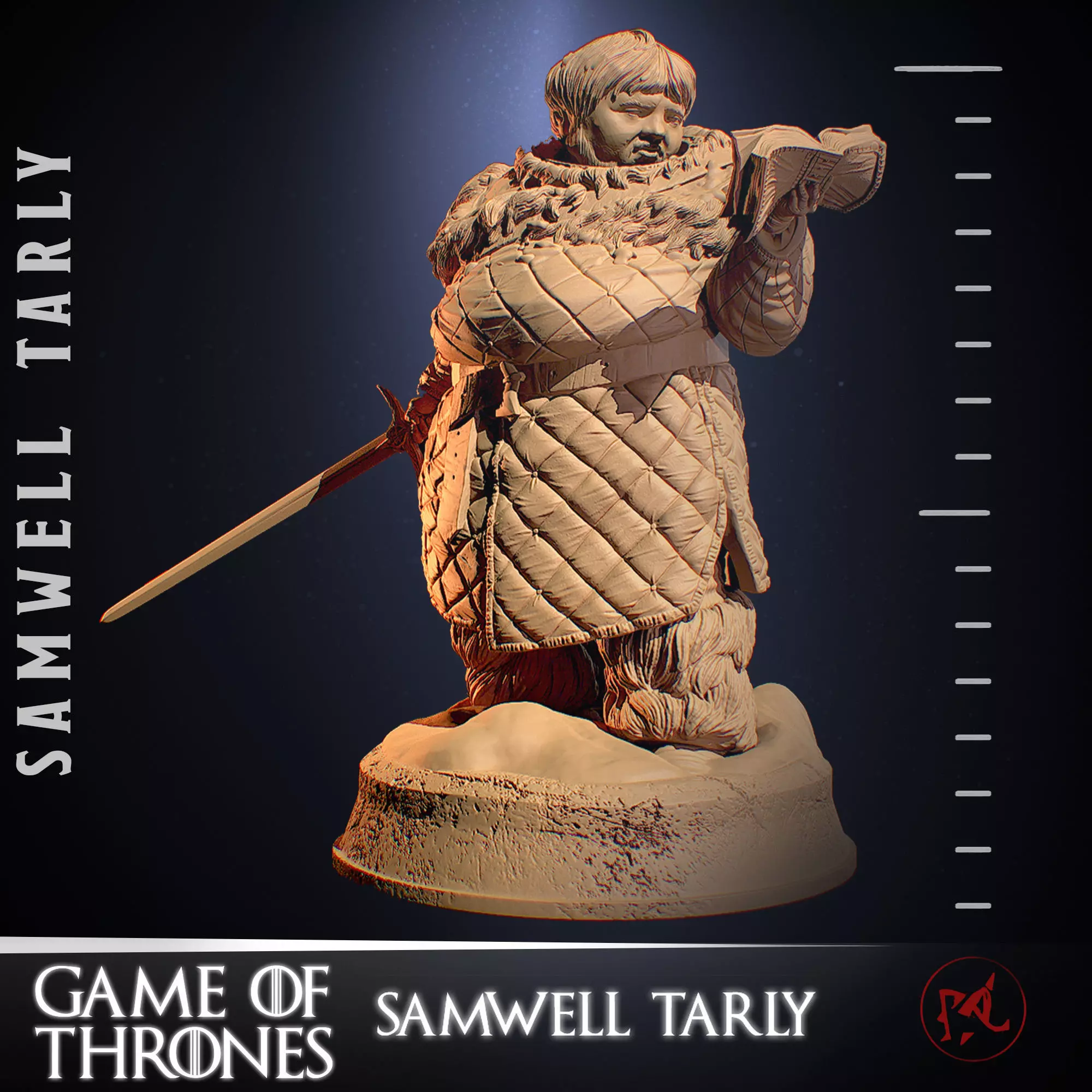 Samwell Tarly 3D print model_0