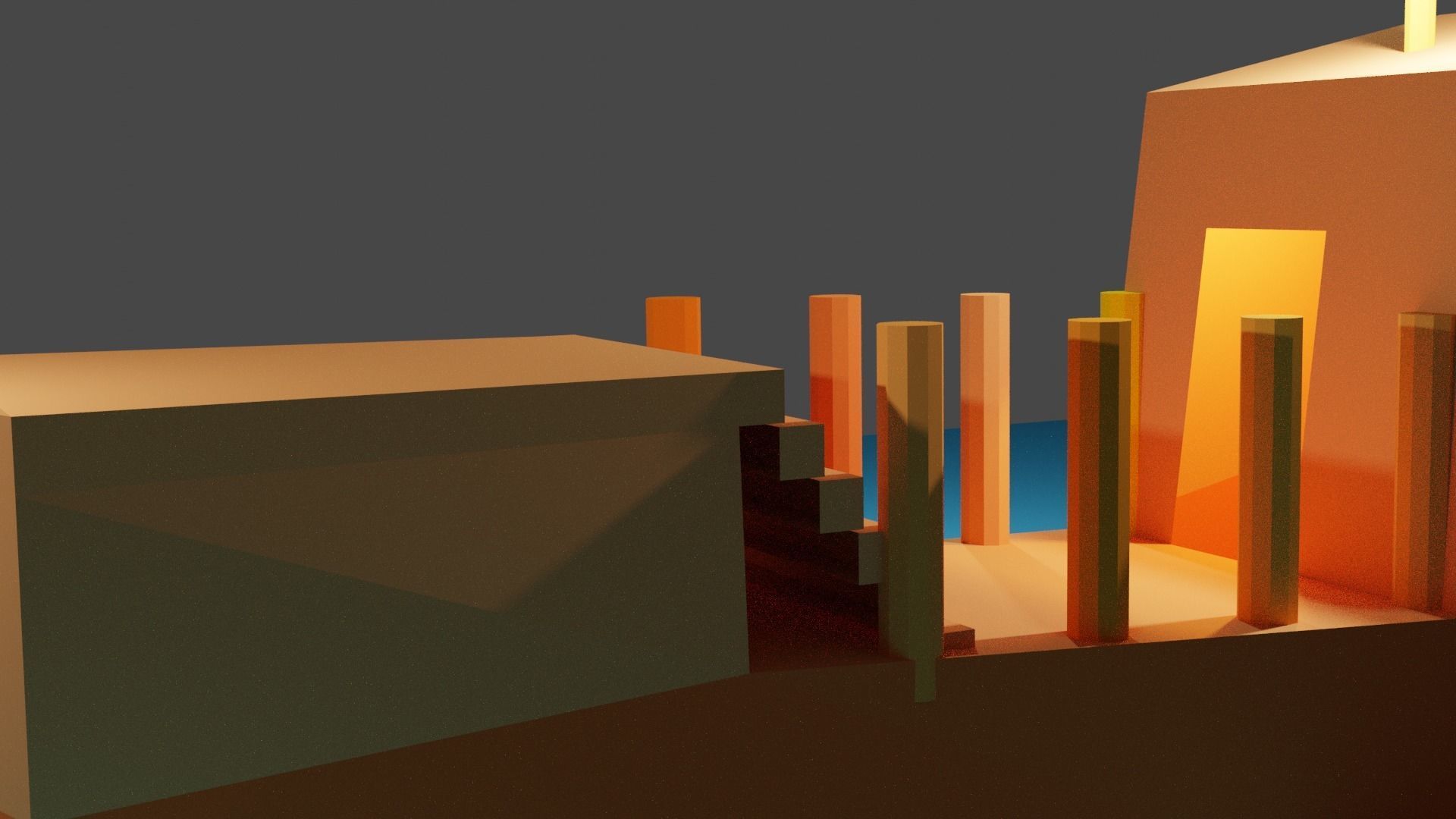 low  poly ship model Free 3D model_3