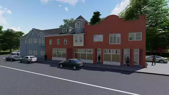 Large Apartment Building for street scene