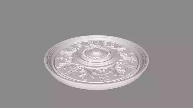 Round rosette 001 3D model