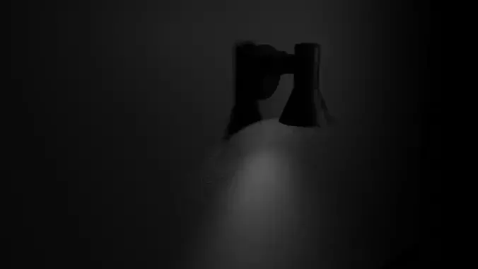 the lamp wall light on wall