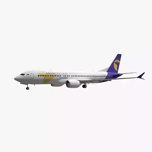 Mongolian Airlines Boeing 737 Max 8 3D model