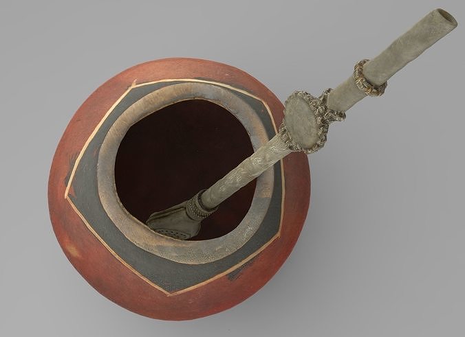 Calabas peruvian coffee pot and spoon