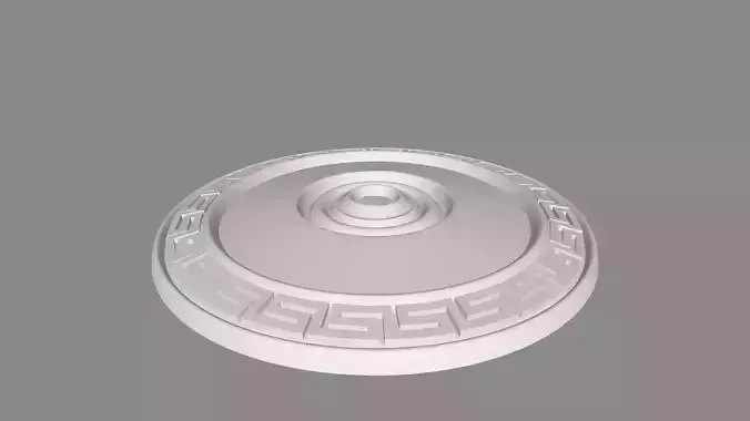 Round rosette 002 3D model