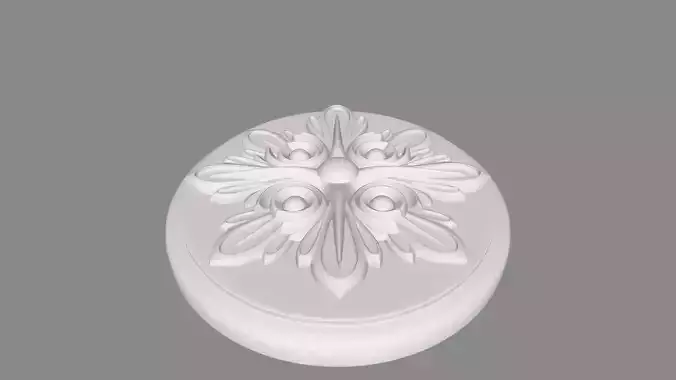 Round rosette 003 3D model