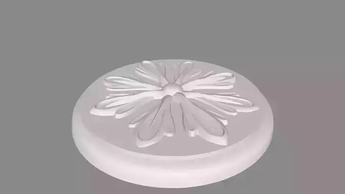 Round rosette 004 3D model