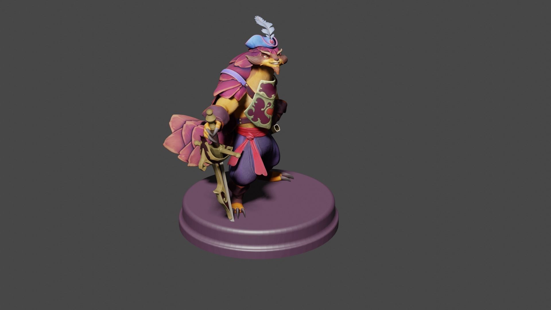 Pangolier Printable from Dota2 3D print model_1