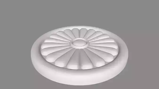Round rosette 005 3D model