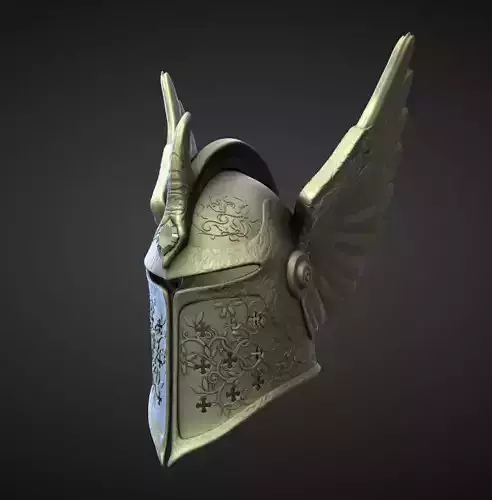 HELMET12 high and low poly Low-poly 3D model