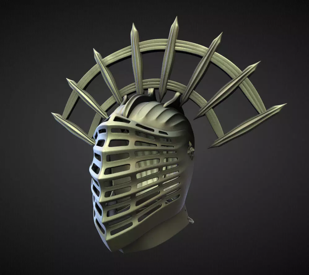 HELMET14 high and low poly Low-poly 3D model_0