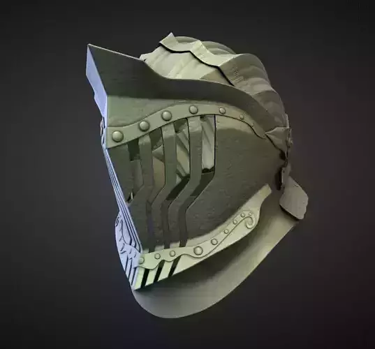 HELMET7 high and low poly Low-poly 3D model