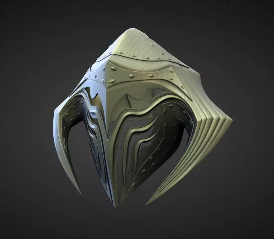 HELMET9 high and low poly Low-poly 3D model_0