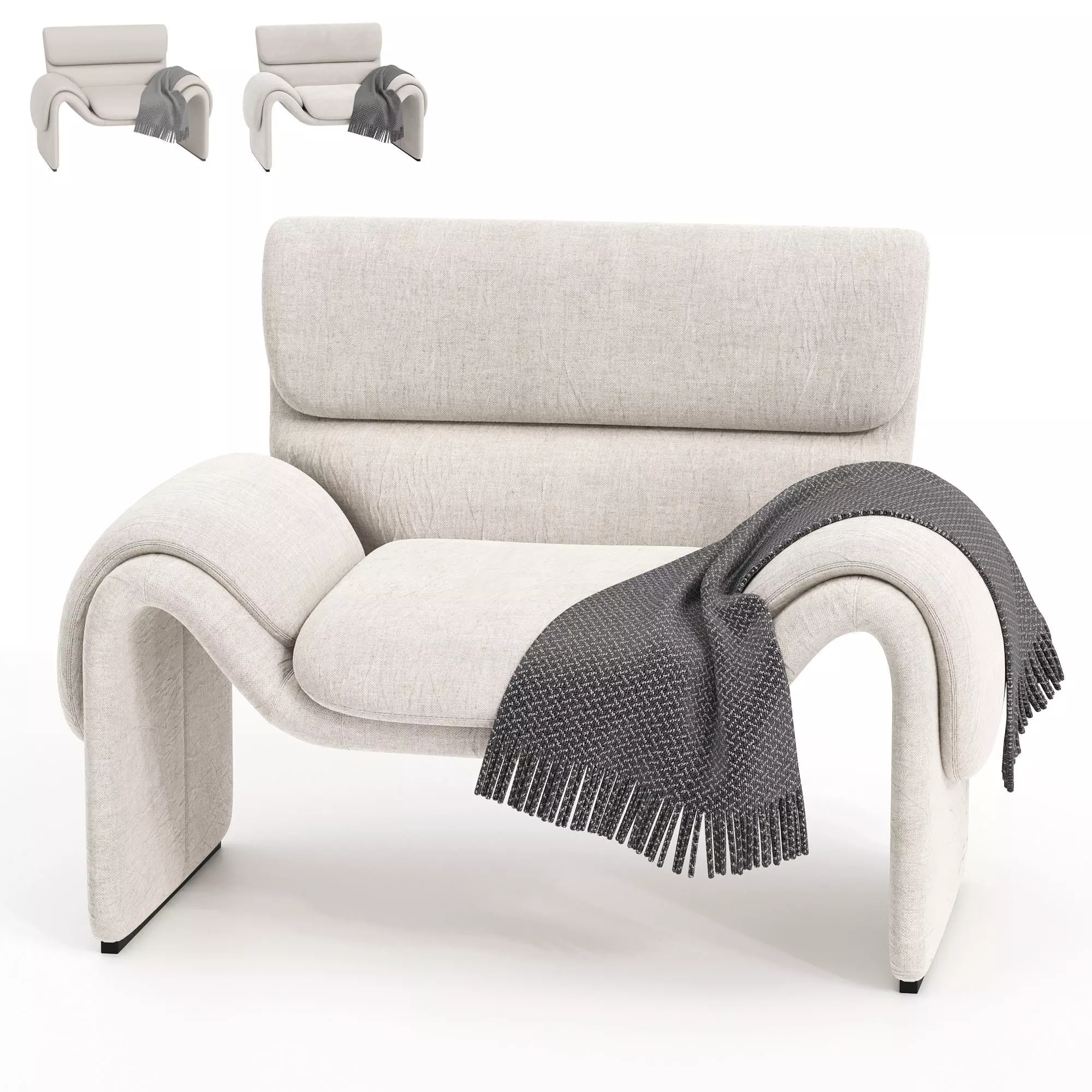 De sede DS-2011 lougne chair 3D model