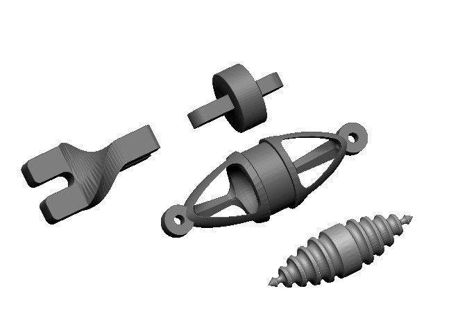 Eslabon para cadena chain link ESL0722002 3D print model_3