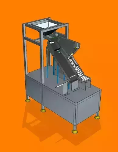 The effervescent tablet filling machine 3D print model