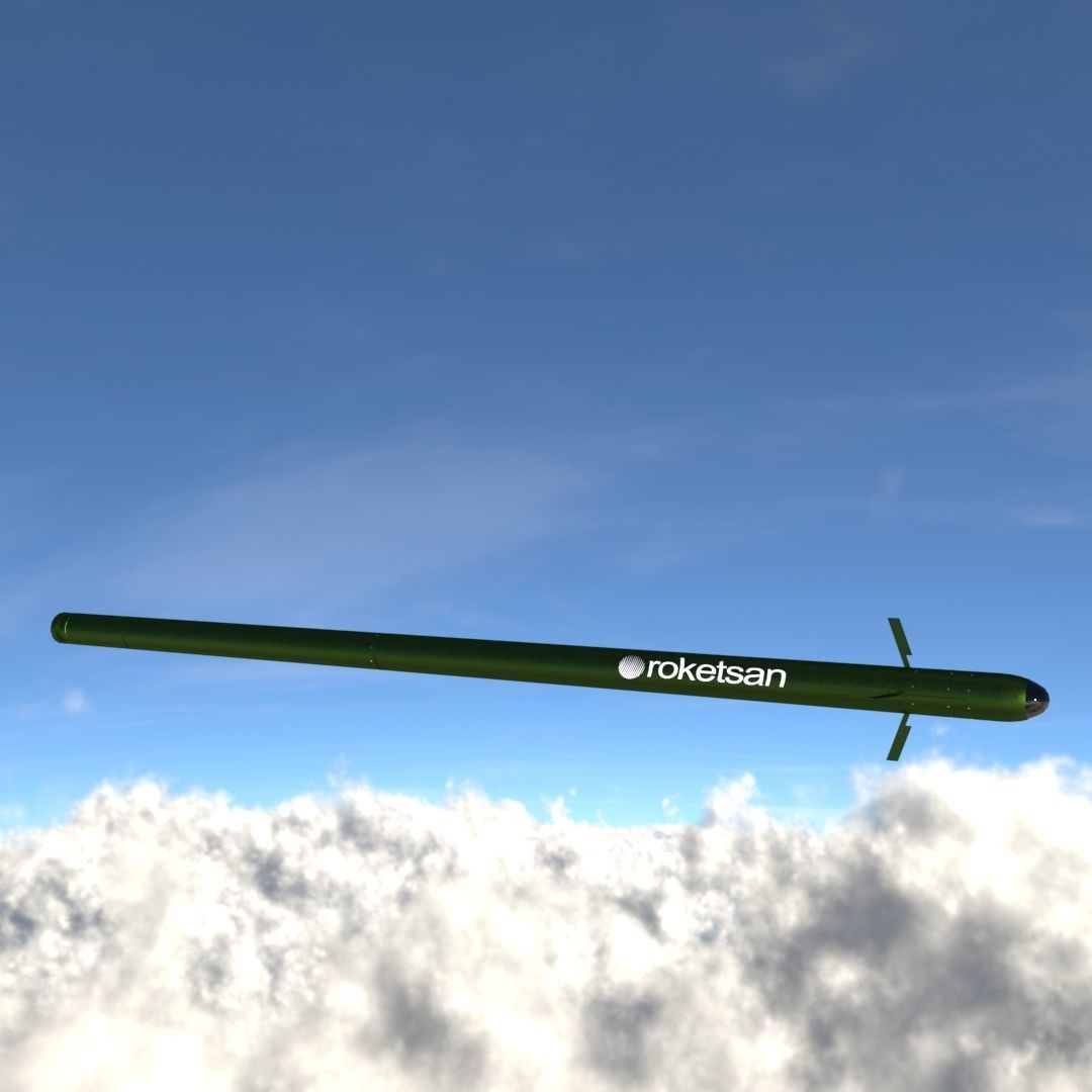 Cirit-Laser Guided Missile Low-poly 3D model_1