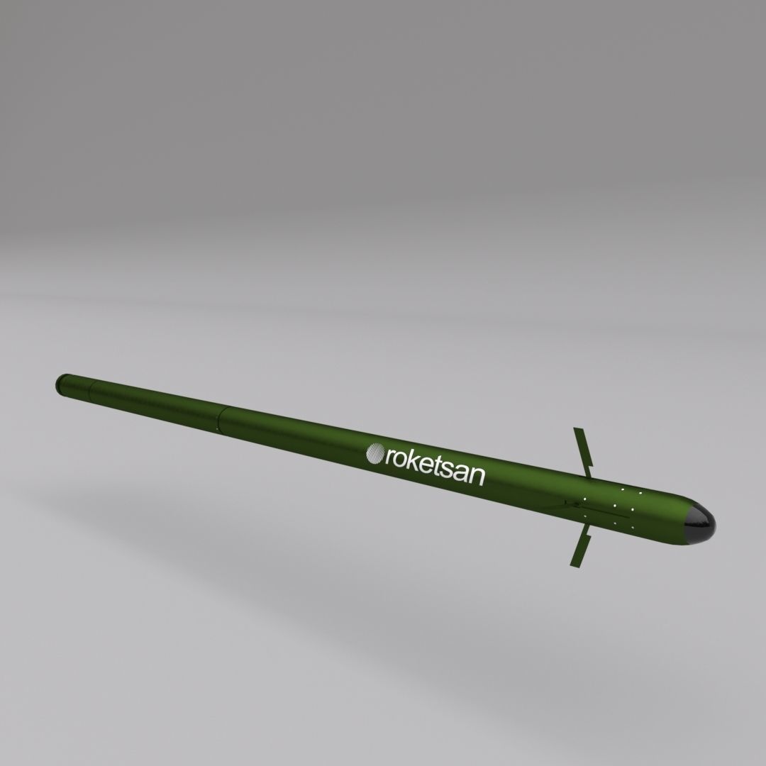 Cirit-Laser Guided Missile Low-poly 3D model_8