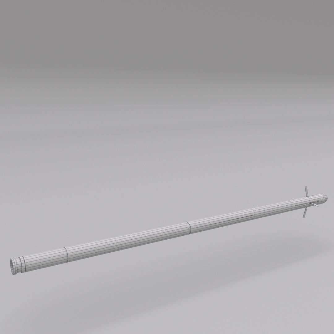 Cirit-Laser Guided Missile Low-poly 3D model_10