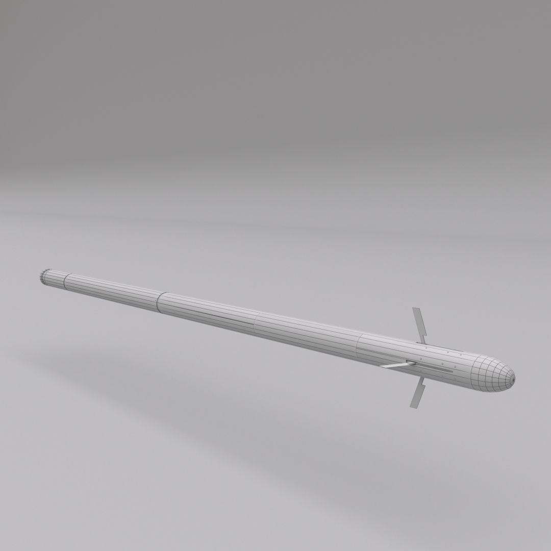 Cirit-Laser Guided Missile Low-poly 3D model_9