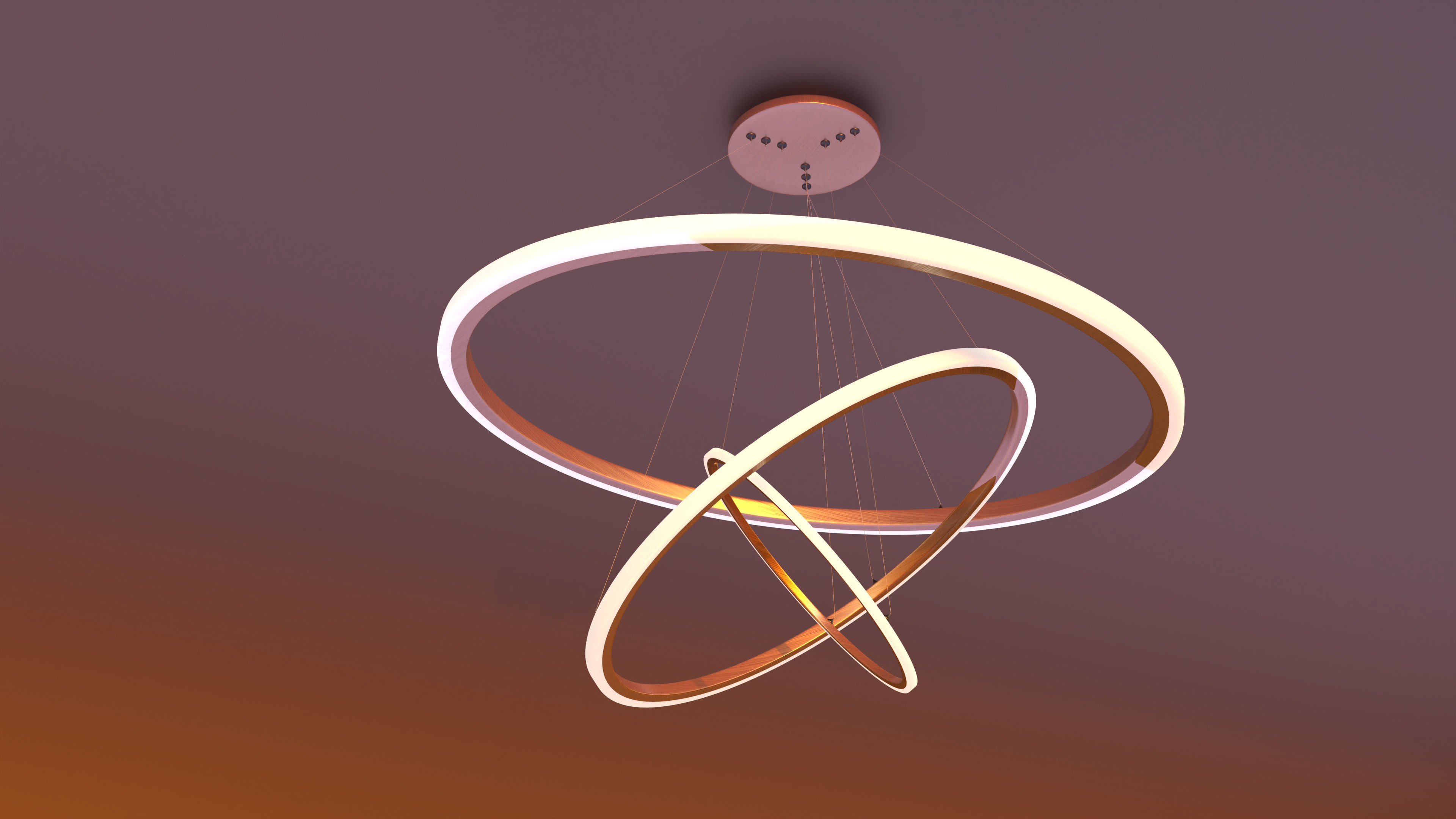 modern chandelier 3D model_1