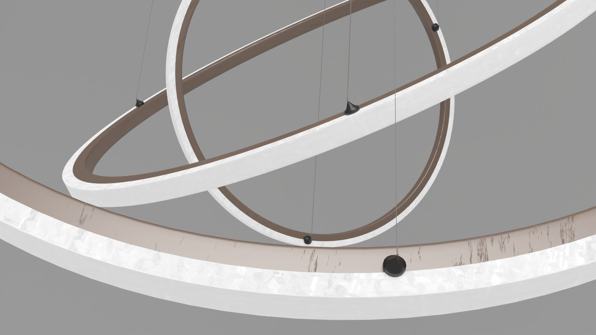 modern chandelier 3D model_2