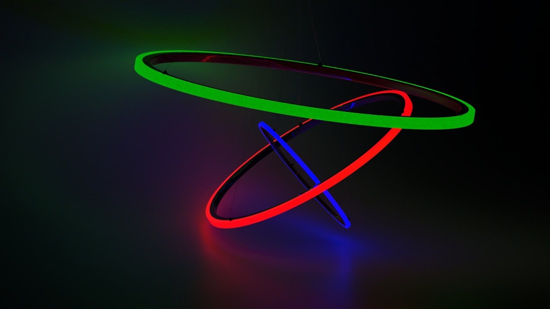 modern chandelier 3D model_4