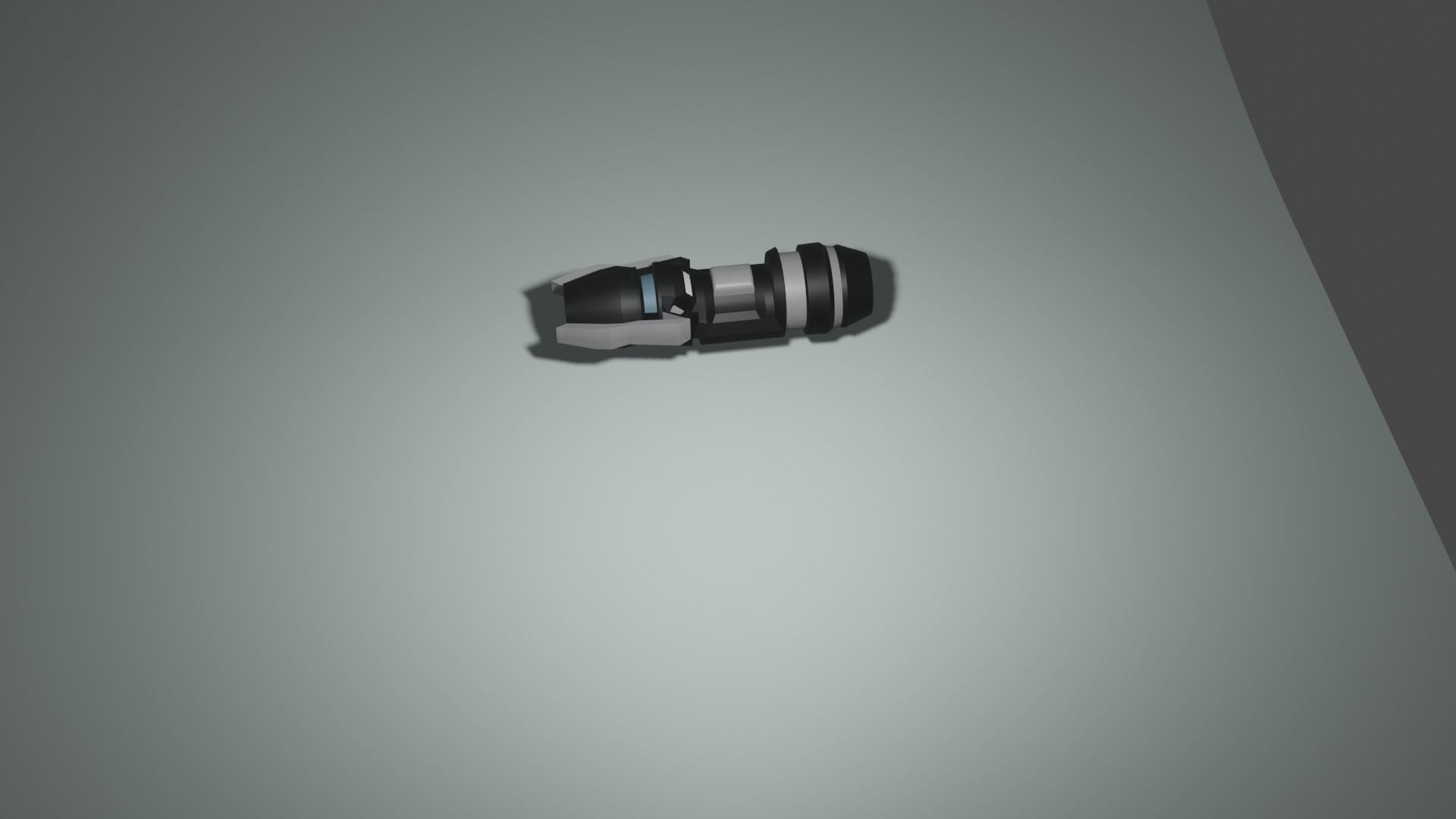 Technological and futuristic motorcycle Free low-poly 3D model_1