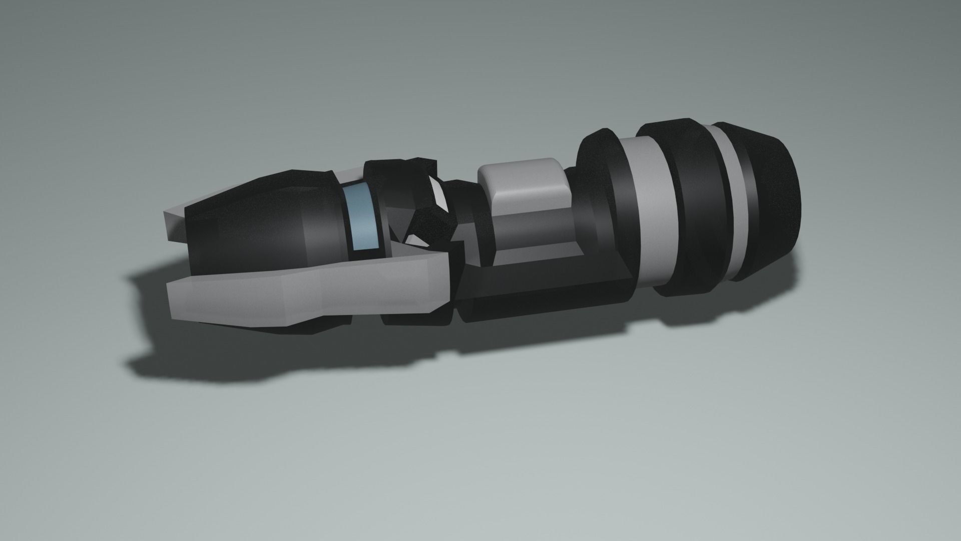 Technological and futuristic motorcycle Free low-poly 3D model_3