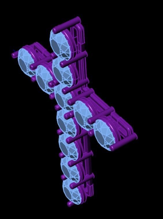 Pendant cross lr1 3D print model_10