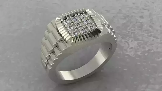 Men  Fashion Ring 3D print model