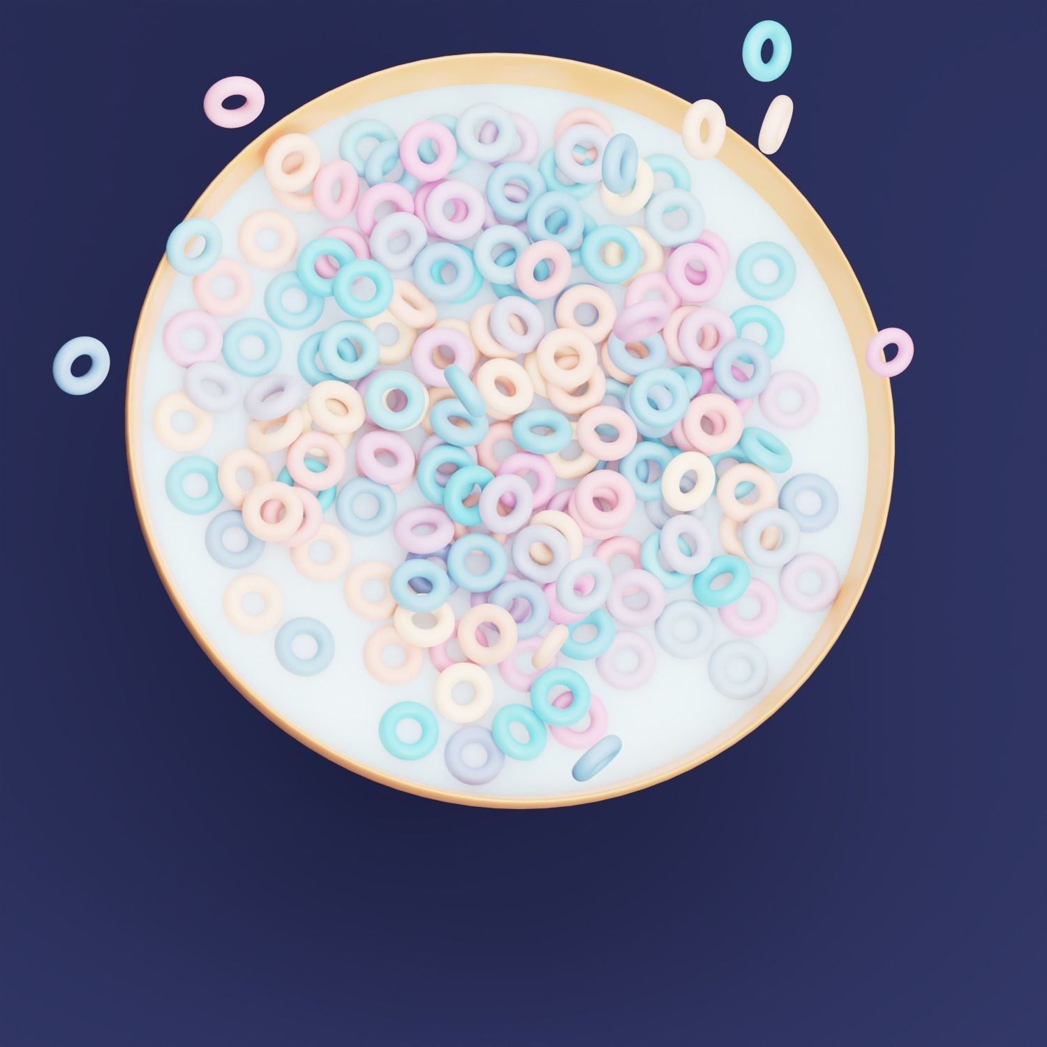 Cereals as 3D icon 3D model_3