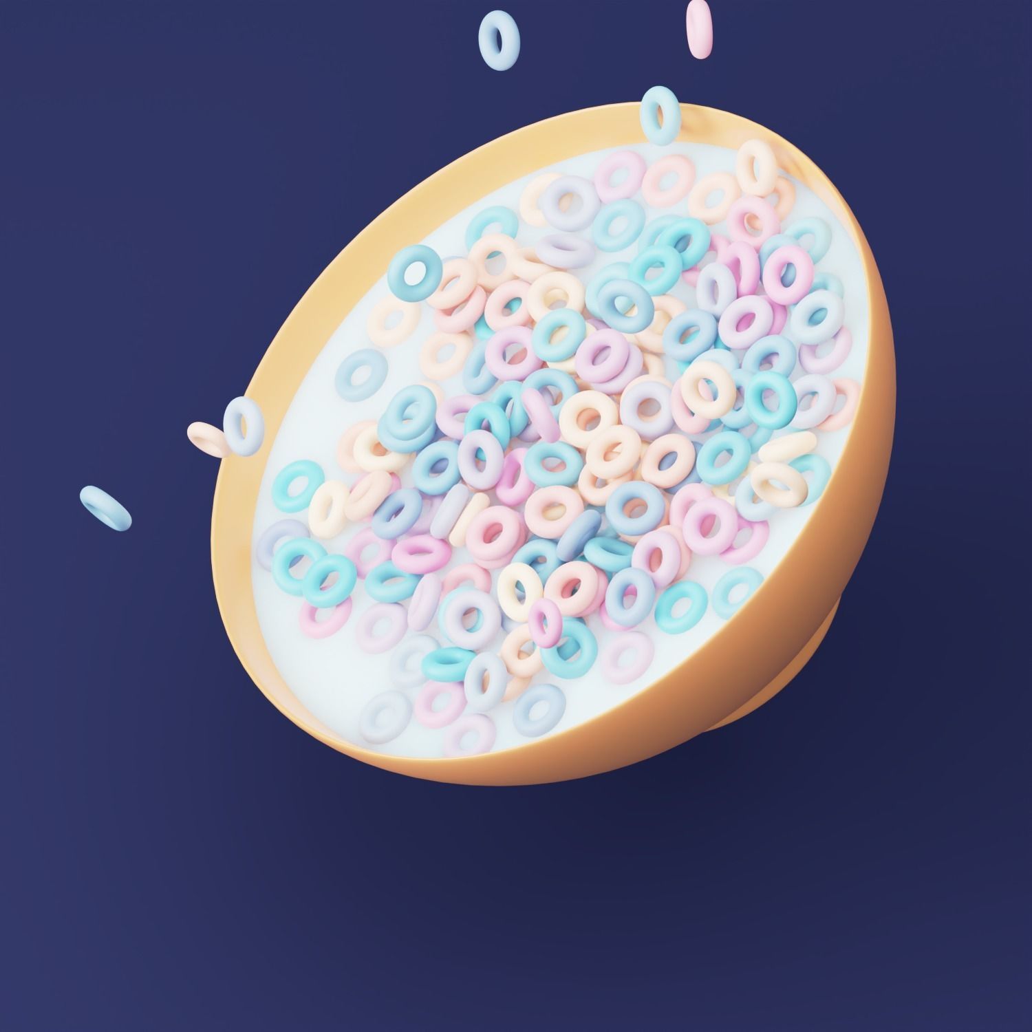 Cereals as 3D icon 3D model_4