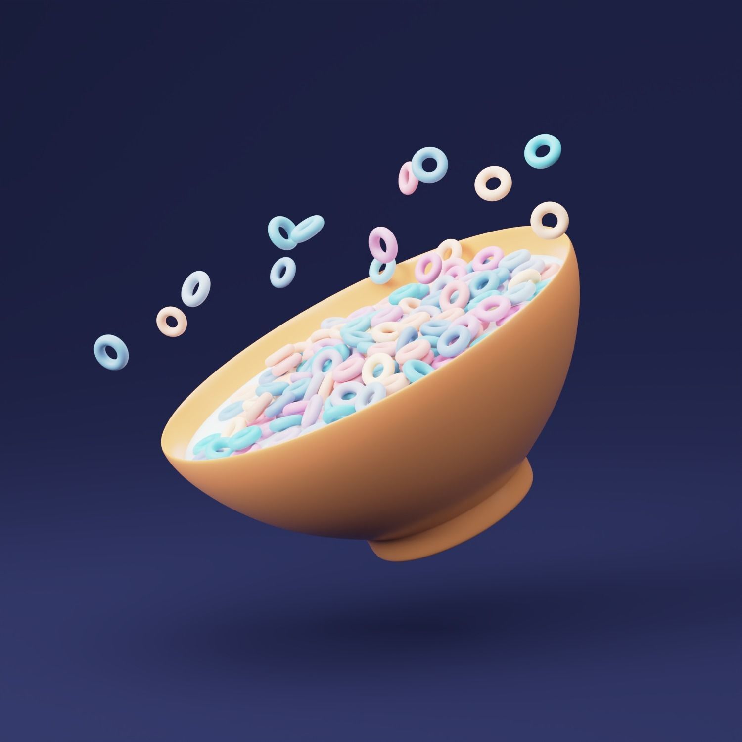Cereals as 3D icon 3D model_1