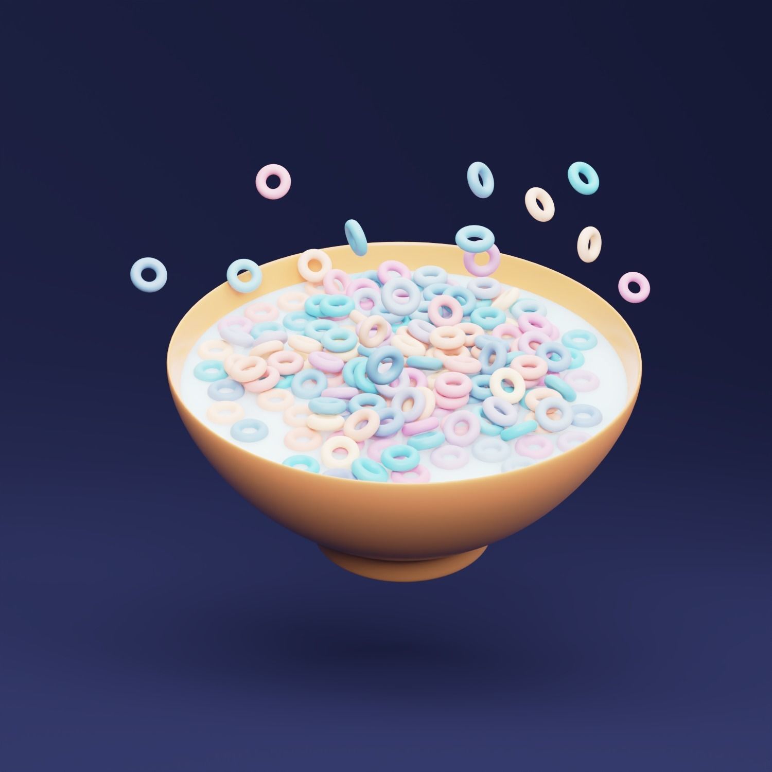 Cereals as 3D icon 3D model_2