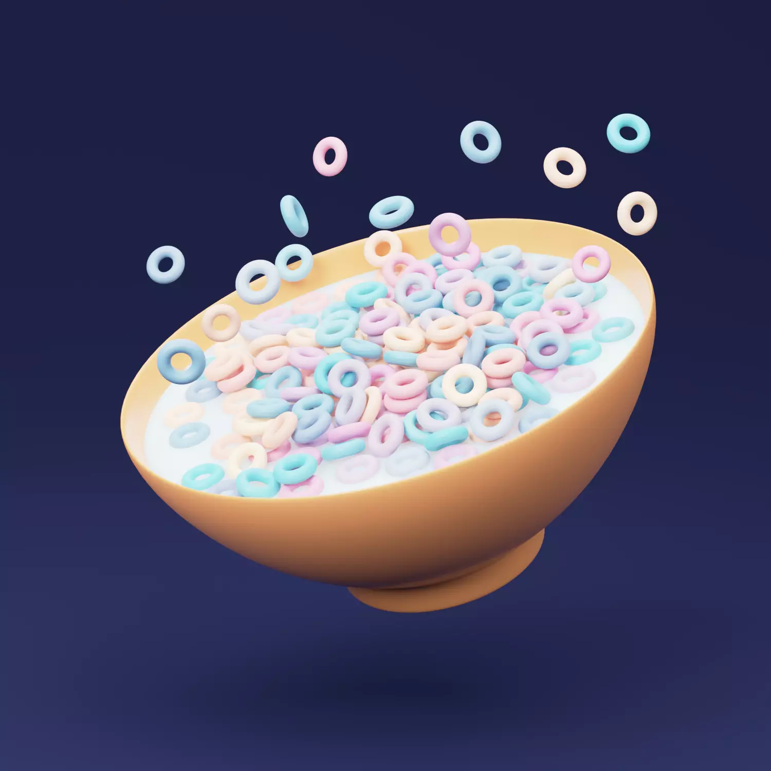 Cereals as 3D icon 3D model_0