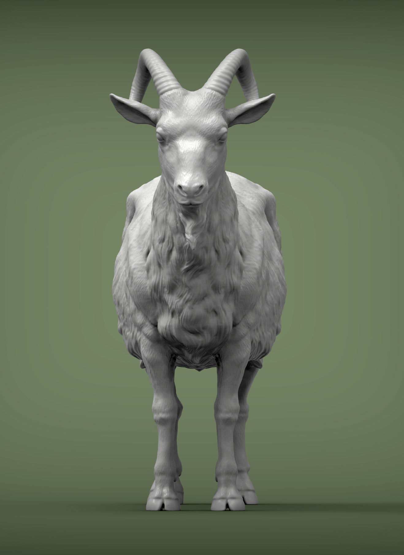 Goat 3D print model 3D print model_4