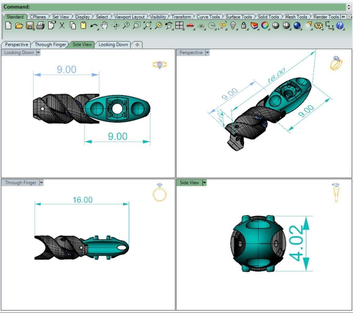 Eslabon para cadena chain link ESL0722003 3D print model_2
