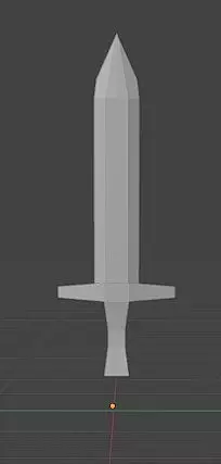 Easy Sword Free low-poly 3D model_0