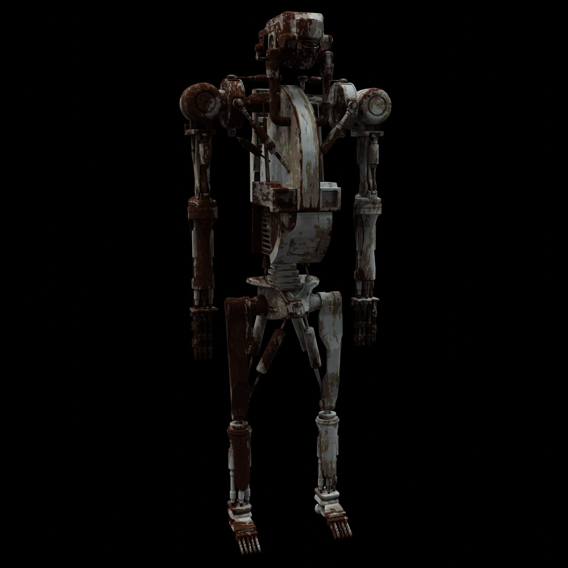 Robot model sci-fi 3D model_1
