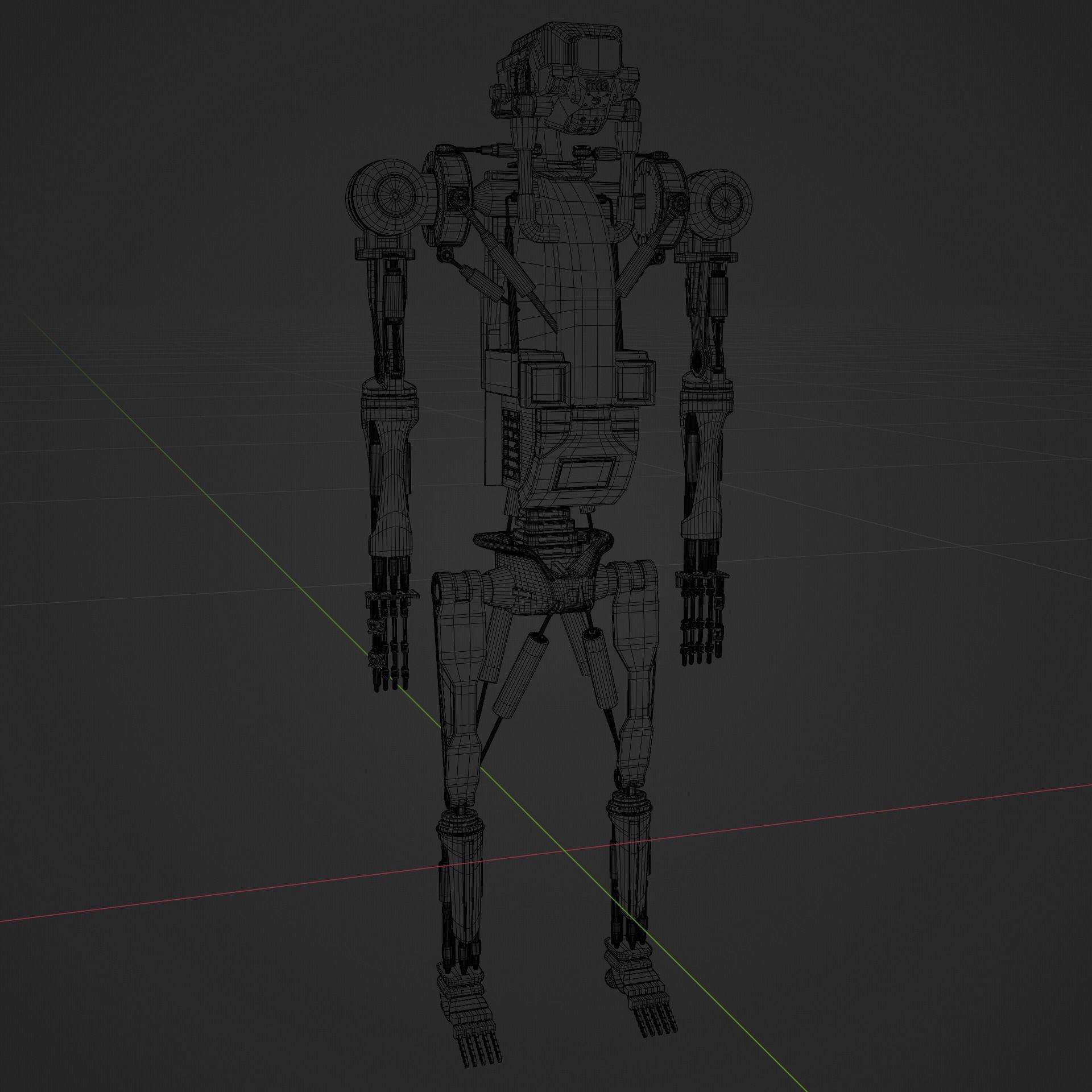 Robot model sci-fi 3D model_3