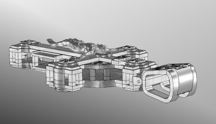 Pendant cross sk1 3D print model_17