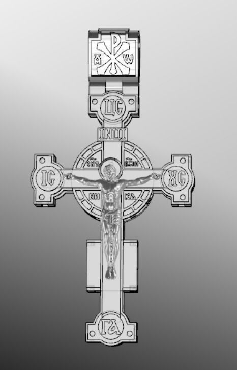 Pendant cross sk1 3D print model_15