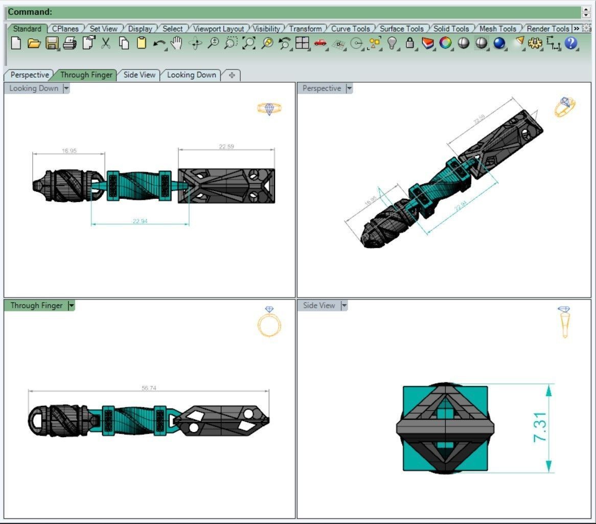 Eslabon para cadena chain link ESL0722004 3D print model_2