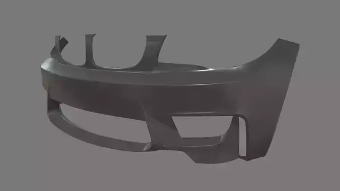 Front Bumper Car Low-poly 3D model