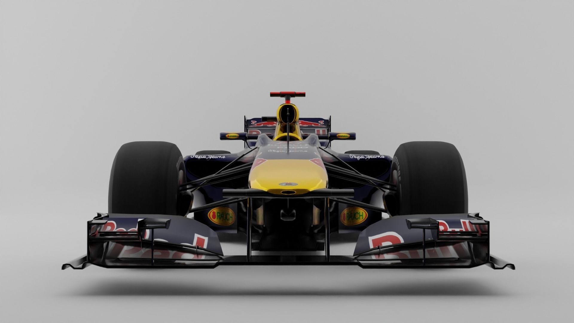 Red Bull RB6 2010 Low-poly 3D model_1